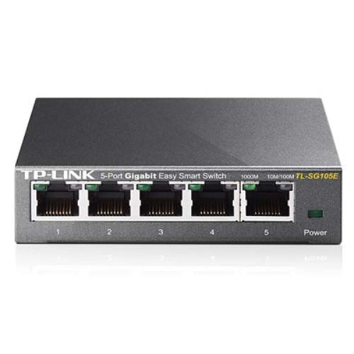 TP-Link TL-SG105E 5-Port Gigabit Desktop Easy Smart Switch, 5 10/100/1000Mbps RJ45 Ports, MTU/Port/Tag-based VLAN, QoS, IGMP Snooping - Image 2