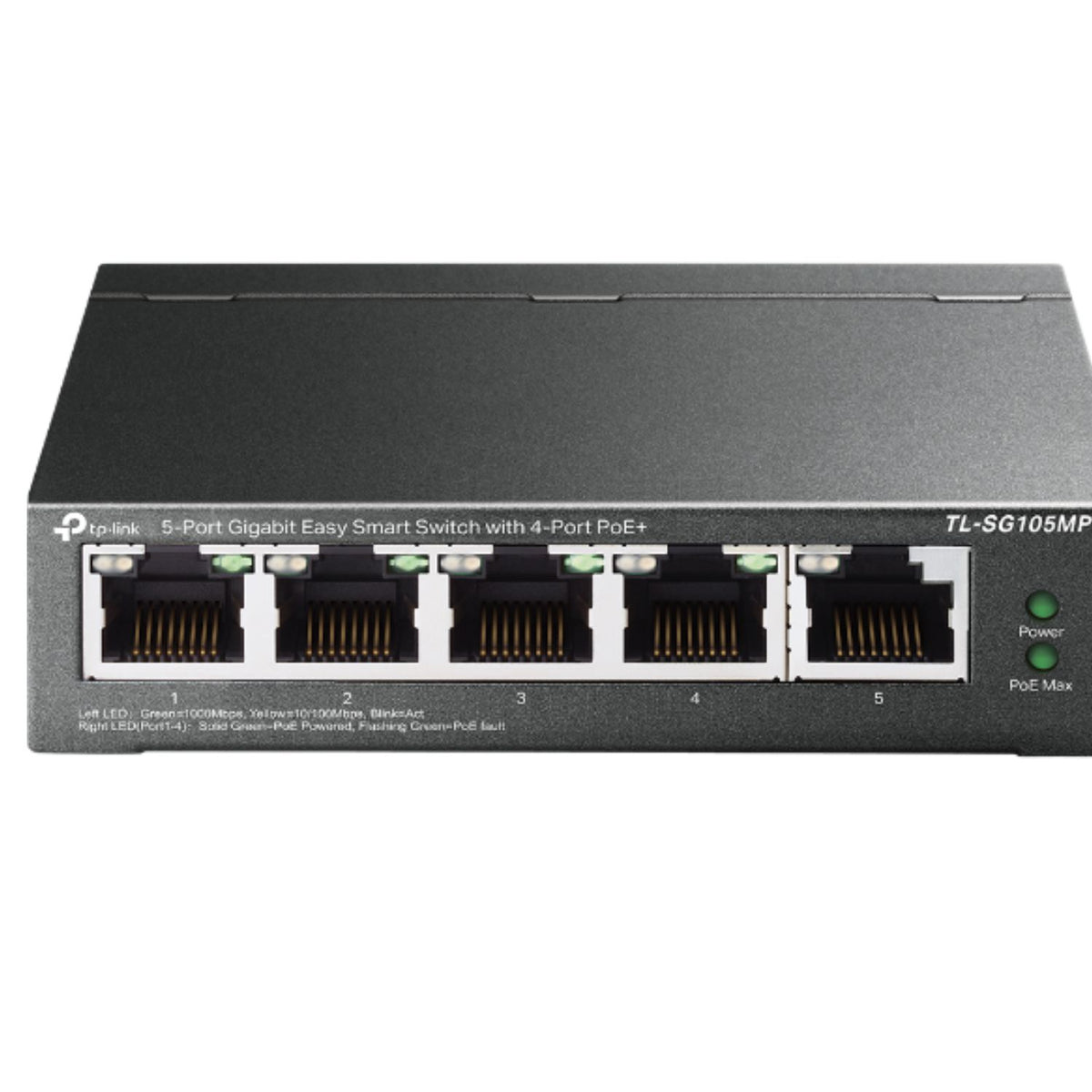 TP-Link TL-SG105MPE 5-Port Gigabit Easy Smart Switch with 4-Port PoE+, PoE Auto Recovery, MTU/Port/Tag-based VLAN, QoS, IGMP Snooping, Web/Utility Man - Image 3