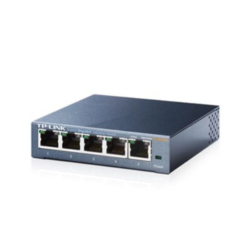 TP-Link TL-SG105 5port Switch Desktop,Gigabit,Steel Case, 5-Port 10/100/1000Mbps RJ45 Supporting Auto-MDI/MDIX,  Plug and Play, Fanless - Image 3