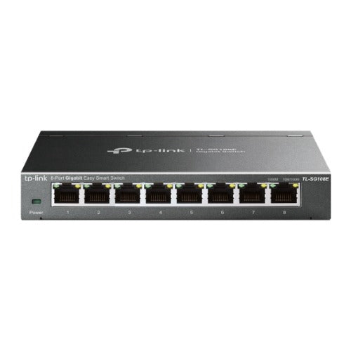 TP-Link TL-SG108E 8-Port Gigabit Easy Smart Switch Provides network monitoring, traffic prioritization and VLAN Web-based user interface Fanless - Image 2