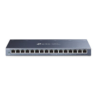 TP-Link TL-SG116 16-Port Gigabit Unmanaged Desktop/Wall Mounting Switch 32Gbps Capacity 23.81Mpps 8K MAC 4.1Mb Buffer Fanless - Image 2