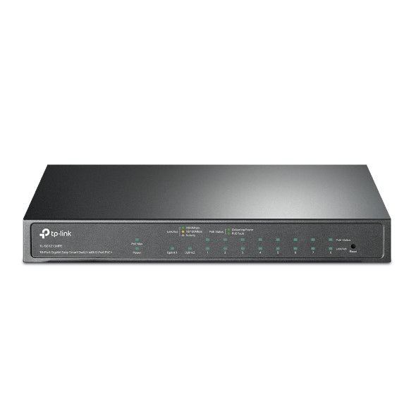 TP-Link TL-SG1210MPE 10-Port Gigabit Easy Smart Switch with 8-Port PoE+PORT: 8× Gigabit PoE+ Ports, 2x Gigabit Non-PoE Ports, 1× Combo Gigabit SFP S - Image 2