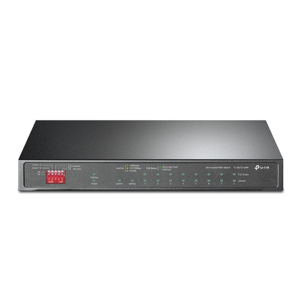 TP-Link TL-SG1210MP 10-Port Gigabit Desktop Switch with 8-Port PoE+PORT: 8× Gigabit PoE+ Ports, 2x Gigabit Non-PoE Ports, 1× Combo Gigabit SFP SlotS - Image 2