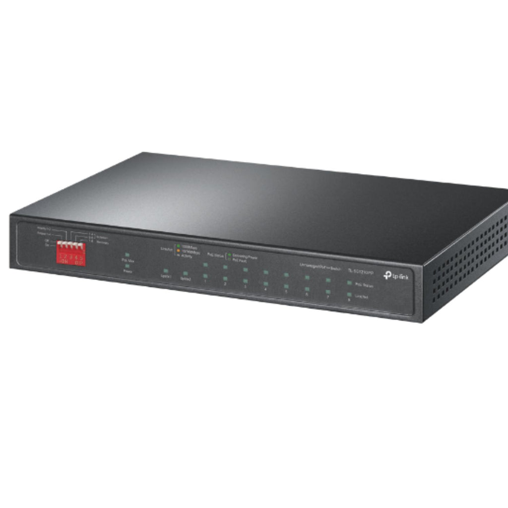 TP-Link TL-SG1210PP 10-Port Gigabit Desktop Switch with 6-Port PoE+ and 2-Port PoE++ , 9× 10/100/1000Mbps RJ45 Ports, 1× 1000Mbps Combo SFP/RJ45 Port - Image 2