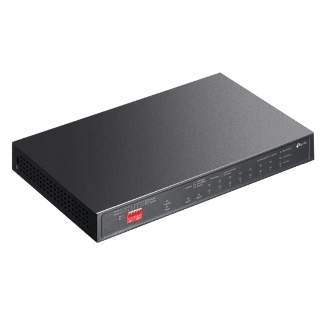 TP-Link TL-SG1210PP 10-Port Gigabit Desktop Switch with 6-Port PoE+ and 2-Port PoE++ , 9× 10/100/1000Mbps RJ45 Ports, 1× 1000Mbps Combo SFP/RJ45 Port - Image 3