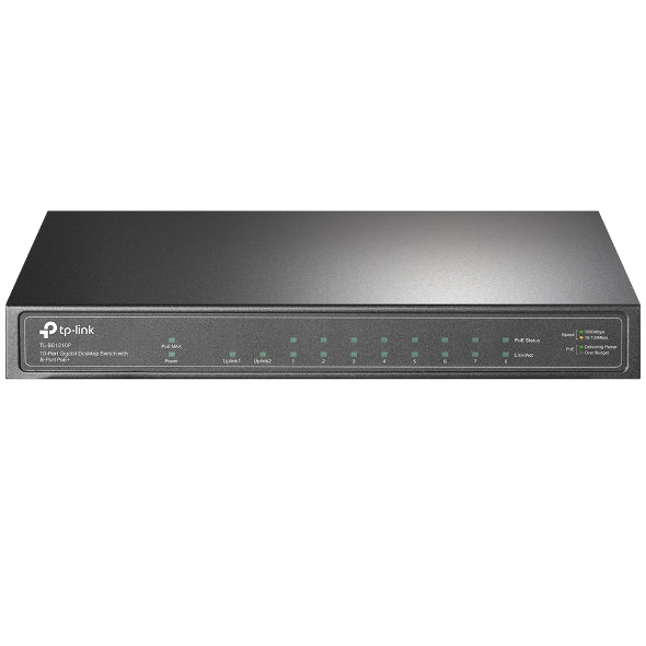 TP-Link TL-SG1210P 10-Port Gigabit Desktop Switch with 8-Port PoE+ IGMP Snooping 1 Gigabit SFP Slot, Fanless - Image 5