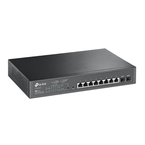 TP-Link SG2210MP 10-Port Gigabit Smart Switch with 8-Port PoE+ 1xFan 14.9Mpps Support Omada SDN, 802.1p CoS/DSCP QOS, IGMP Snoop Rack Mountable - Image 3