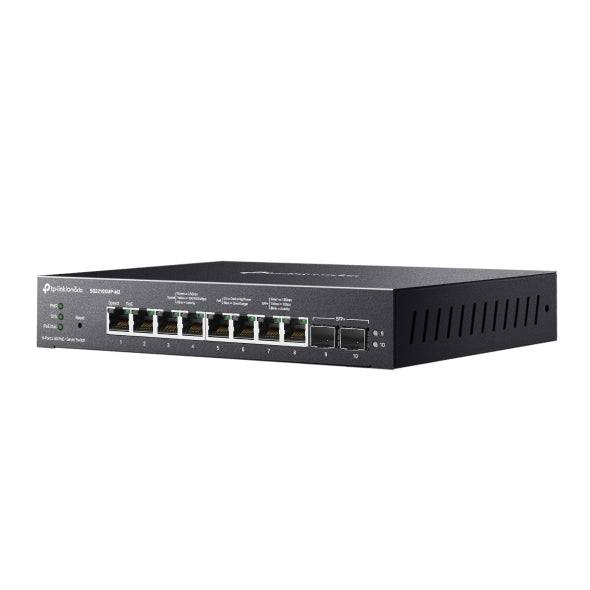 TP-Link SG2210XMP-M2 Omada 8-Port 2.5GBASE-T and 2-Port 10GE SFP+ Smart Switch with 8-Port PoE+, Integration with Omada SDN Controller, Static Routing - Image 2