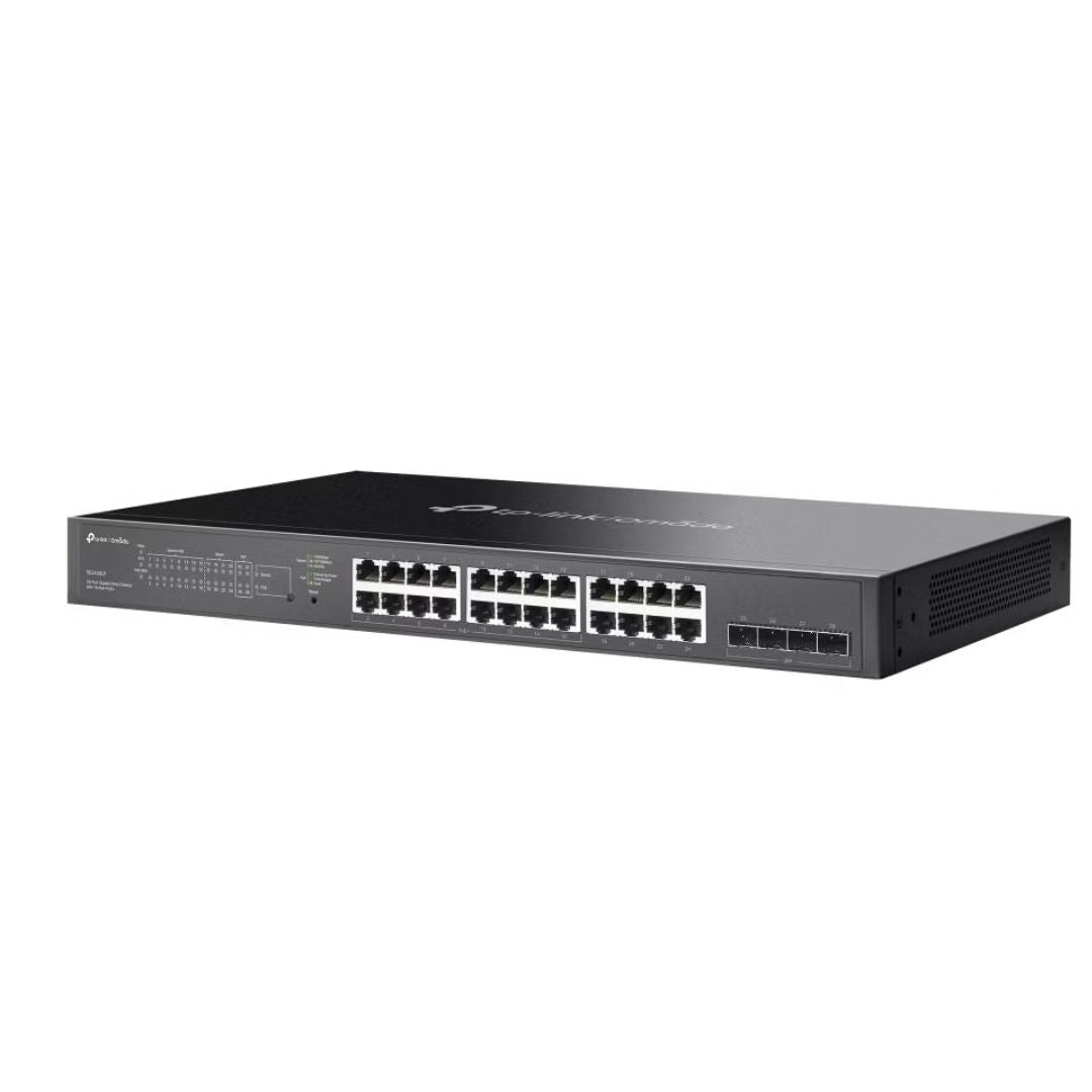 TP-Link SG2428LP Omada 28-Port Gigabit Smart Switch with 16-Port PoE+, 16× Gigabit 802.3af/at PoE+ ports, 8× Gigabit non-PoE RJ45 ports and 4× Gigabit - Image 3