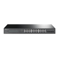 TP-Link SG2428P JetStream 28-Port Gigabit Smart Switch 24-Port PoE+ 4 Gigabit SFP, Omada SDN, 802.1p CoS/DSCP QOS, Rack Mountable - Image 1