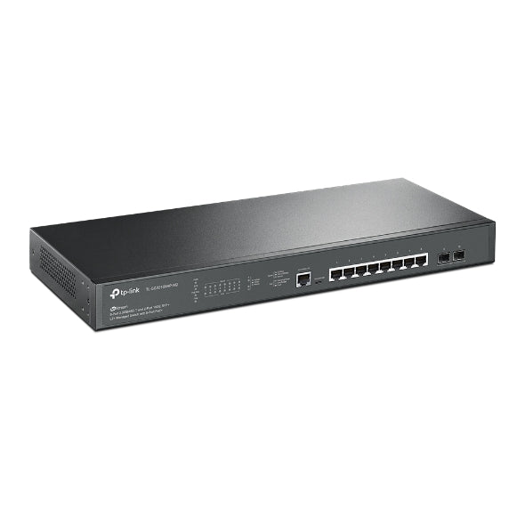 TP-Link SG3210XHP-M2 JetStream 8-Port 2.5GBASE-T and 2-Port 10GE SFP+ L2+ Managed Switch with 8-Port PoE+ 2xFan Rack Mountable IGMP Snooping,Omada - Image 2
