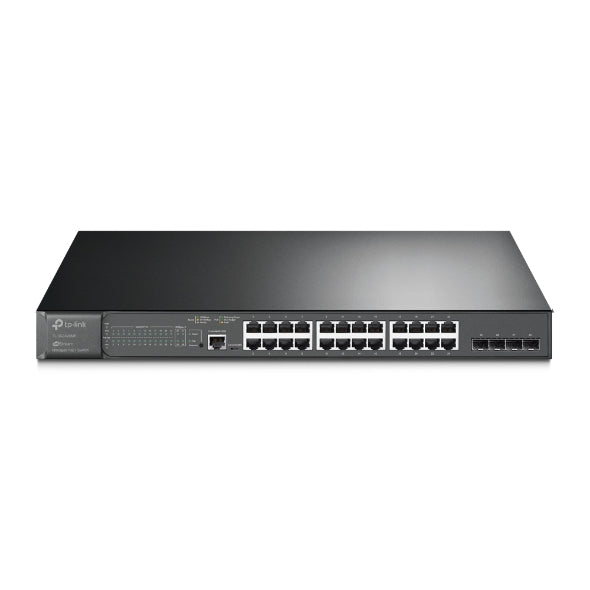 TP-Link SG3428MP Omada 28-Port PoE+ Gigabit L2+ Managed Switch with 4 SFP Slots, Integration with Omada SDN Controller,Static Routing, OAM, 802.1Q VLA - Image 1