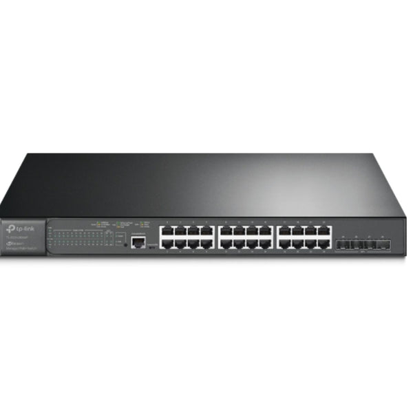 TP-Link SG3428XMP Omada 24-Port PoE+ Gigabit L2+ Managed Switch with 4 10GE SFP+ Slots , Integration with Omada SDN Controller,Static Routing, OAM, DD