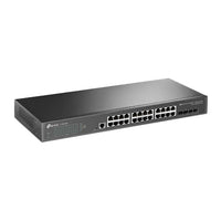TP-Link SG3428X JetStream 24-Port Gigabit L2+ Managed Switch with 4 10GE SFP+ Slots IGMP Snooping Omada Rack Mountable Fanless - Image 2