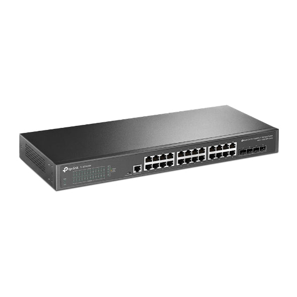 TP-Link SG3428X JetStream 24-Port Gigabit L2+ Managed Switch with 4 10GE SFP+ Slots IGMP Snooping Omada Rack Mountable Fanless - Image 2
