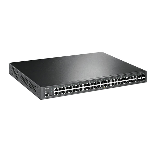TP-Link SG3452P Omada 52-Port Gigabit L2+ Managed Switch with 48-Port PoE+,  Integration with Omada SDN Controller,Static Routing, 802.1Q VLAN, QinQ
