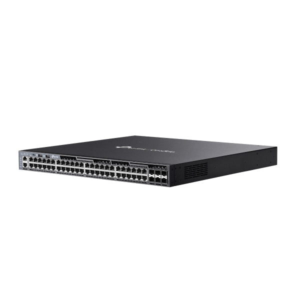 TP-Link SG6654XHP Omada 48-PortGigabit Stackable L3 Managed PoE+ Switch with 6 10GE SFP+ Slot, 48× Gigabit PoE+ RJ45 Ports, 6× 10G SFP+ Slots, RJ45/Ty