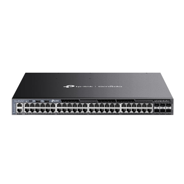 TP-Link SG6654XHP Omada 48-PortGigabit Stackable L3 Managed PoE+ Switch with 6 10GE SFP+ Slot, 48× Gigabit PoE+ RJ45 Ports, 6× 10G SFP+ Slots, RJ45/Ty - Image 5