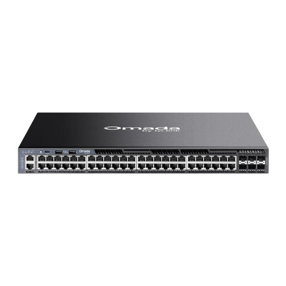 TP-Link SG6654X Omada 48-Port Gigabit Stackable L3 Managed Switch with 6 10GE SFP+ Slots, 48× Gigabit RJ45 Ports, 6× 10G SFP+ Slots, RJ45/Type C USB C - Image 5