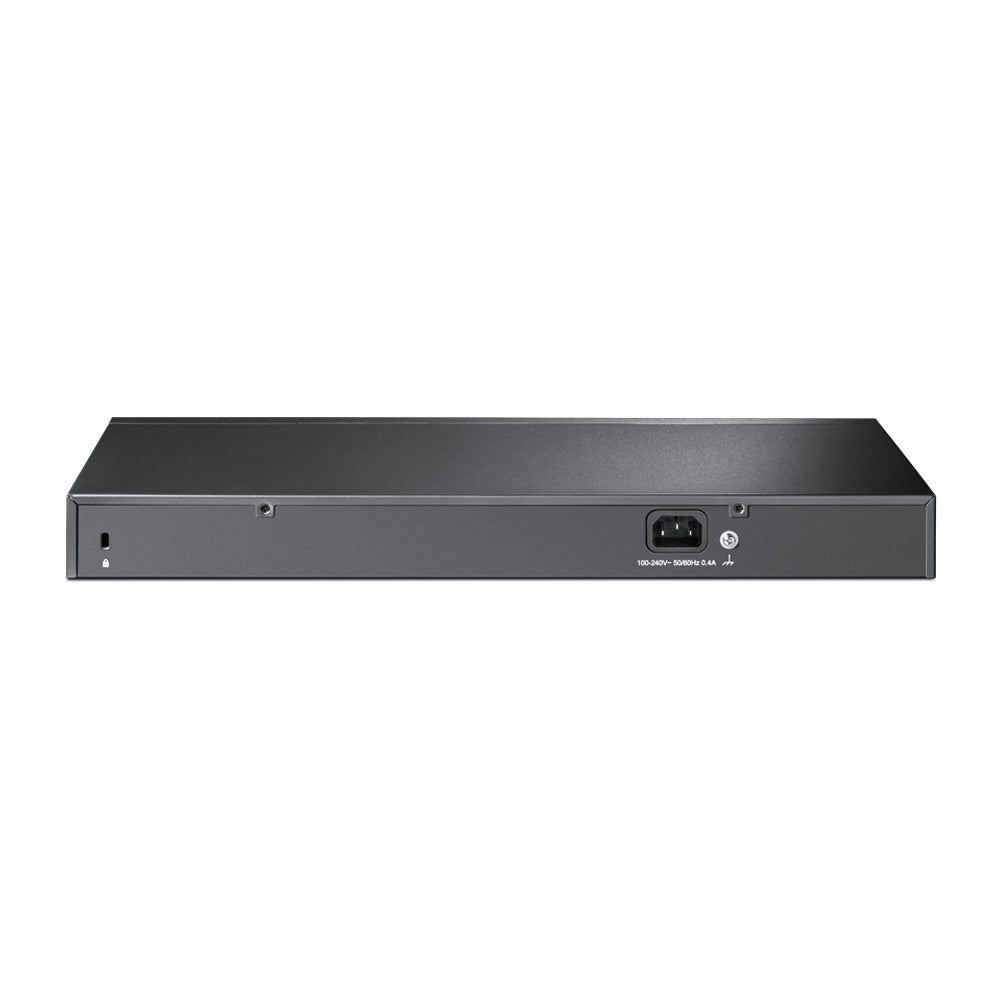 TP-Link TL-SL1218MP 16-Port 10/100Mbps PoE+ Switch, 16 10/100Mbps RJ45 Ports, 2 Gigabit RJ45 Ports, 2 Combo SFP Slots, 802.3at/af, 192W PoE Power, 1U - Image 3