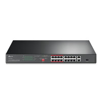 TP-Link TL-SL1218P 16-Port 10/100 Mbps + 2-Port Gigabit Rackmount Switch with 16-Port PoE+, Up to 150W for all PoE ports, Up to 30W for each PoE port - Image 5