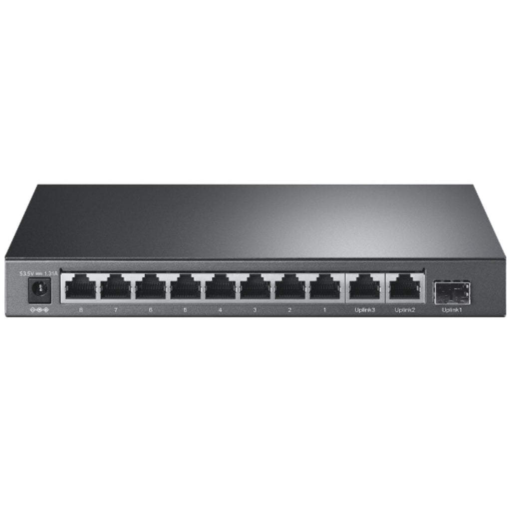 TP-Link TL-SL1311P 8-Port 10/100Mbps + 3-Port Gigabit Desktop Switch with 8-Port PoE+, Extend Mode for 250m PoE Transmitting, Isolation Mode, PoE Aut - Image 2