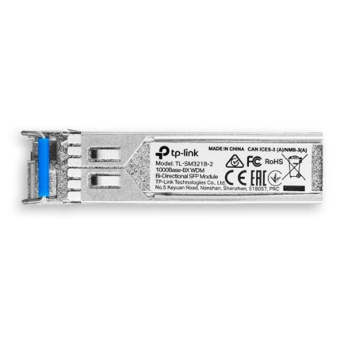 TP-Link 1000Base-BX WDM Bi-Directional SFP Module (TL-SM321B-2) TX: 1310nm, RX: 1550nm, Up To 2KM Transmission Distance, LC Simplex - Image 2