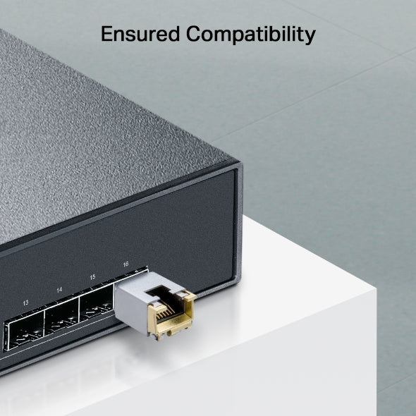 TP-Link TL-SM331T 1000BASE-T RJ45 SFP Module. 100m Reach Over UTP Cat 5e Or Above Cable, 1000BASE-T, TX Disable, Hot Swappable - Image 3