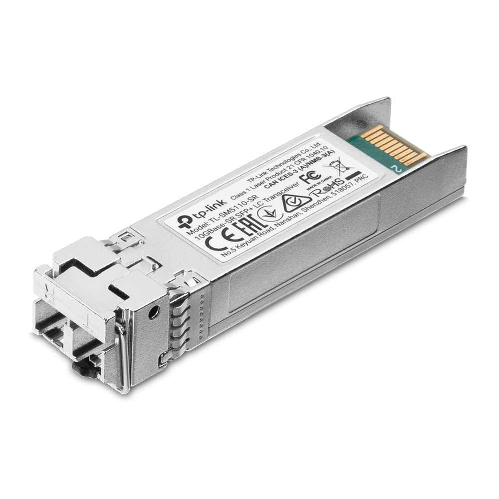 TP-Link TL-SM5110-SR 10GBase-LR 10GBase-SR SFP+ LC Transceiver Multi Mode Hot-Pluggable Digital Diagnostic Monitoring SFP+ MSA Compatible - Image 1
