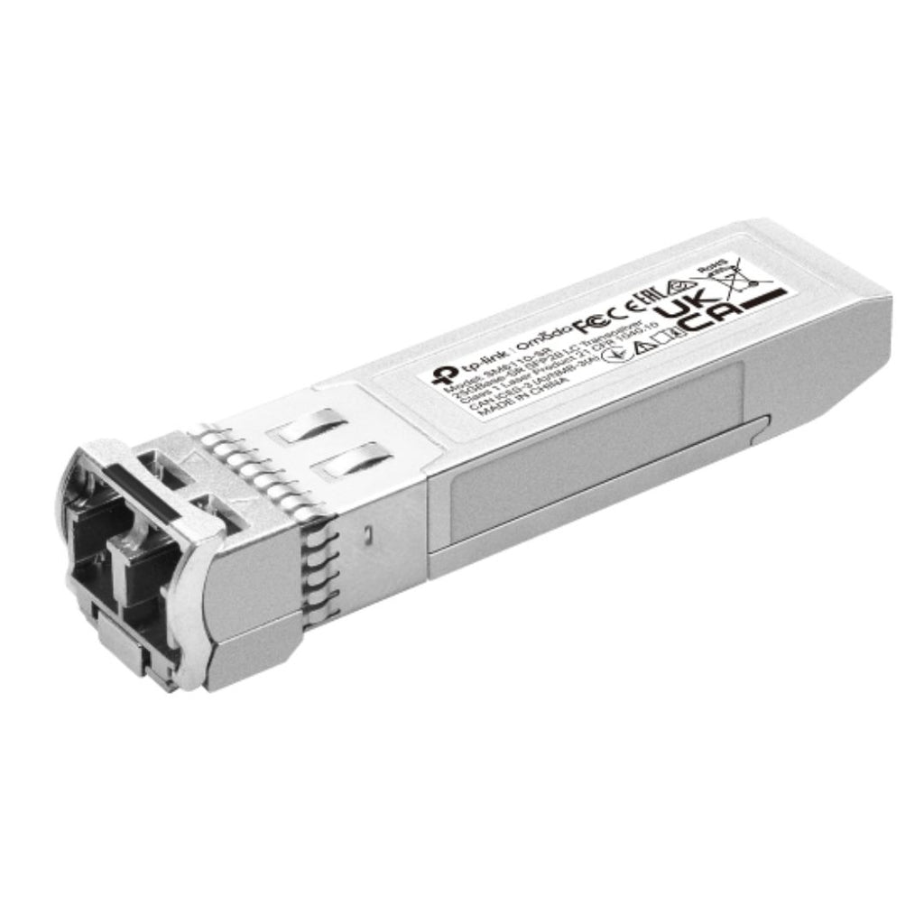 TP-Link SM6110-SR Omada 25GBase-SR SFP28 LC Transceiver, Compatible with switches with 25G ports like SX6632YF; and 10G ports like SG3428X and SG3 - Image 1