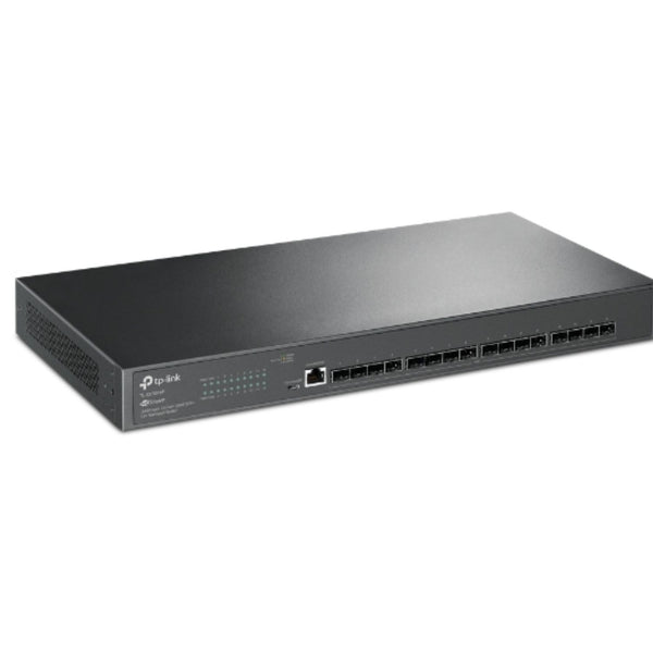 TP-Link SX3016F JetStream 16-Port 10GE SFP+ L2+ Managed Switch, Centralised Cloud, Omada SDN, Remote Management, QoS, IGMP Snooping, Fanless