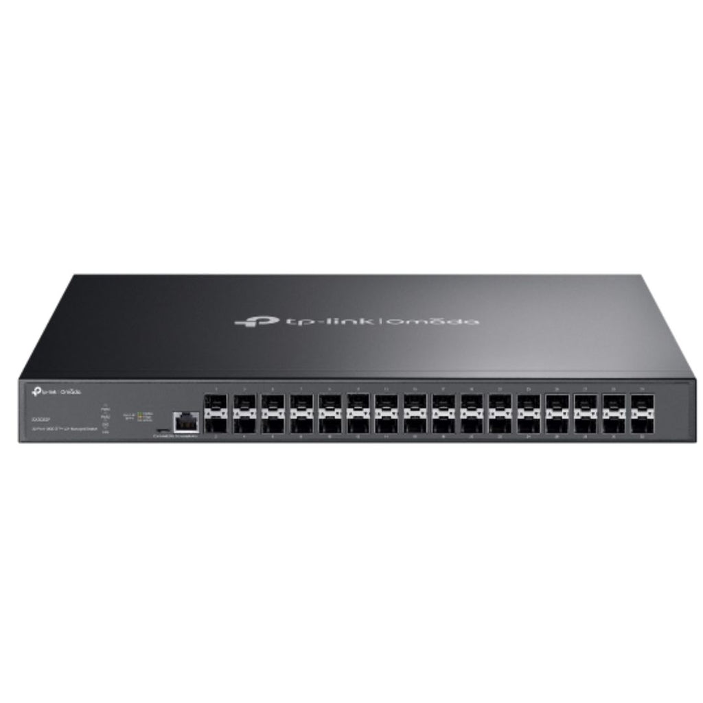 TP-Link SX3032F Omada 32-Port 10GE SFP+ L2+ Managed Switch, 32× 10G SFP+ Slots, RJ45/Micro-USB Console Port - Image 1