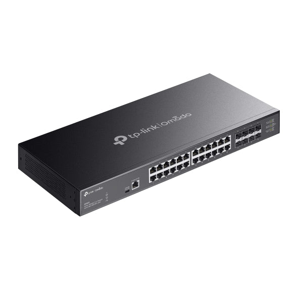 TP-Link SX3832 Omada 24-Port 10GBASE-T L2+ Managed Switch with 8 10GE SFP+ Slots (SX3832)；24× 1/2.5/5/10 Gbps RJ45 ports；8× 1/10 Gbps SFP+ slots; 640 - Image 4