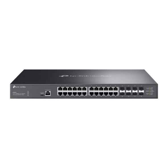 TP-Link SX3832 Omada 24-Port 10GBASE-T L2+ Managed Switch with 8 10GE SFP+ Slots (SX3832)；24× 1/2.5/5/10 Gbps RJ45 ports；8× 1/10 Gbps SFP+ slots; 640 - Image 5