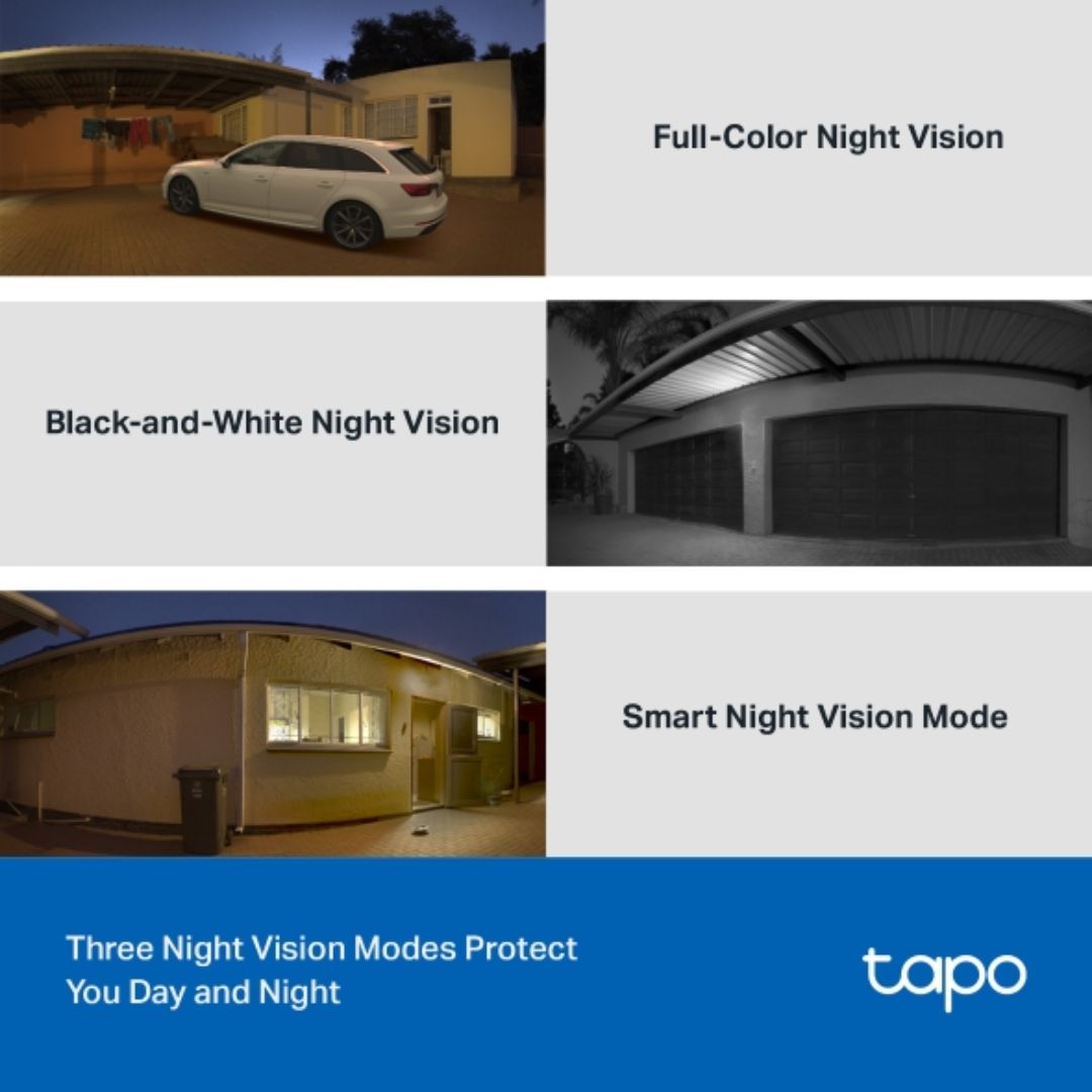 TP-Link TC41 Outdoor Pan/Tilt Security WiFi Camera, 2K, Colour Night Vision, 360° Visual Coverage, Smart Motion Tracking, Multiple Detection - Image 3