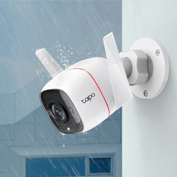 TP-Link TC65 Outdoor Security Wi-Fi Camera Ultra HD Video 3MP Definition, Wired/Wireless, Night Vision, Alarm, Two-Way Audio Microphone, Voice Control - Image 3