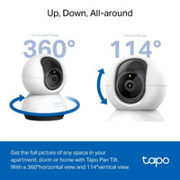 TP-Link TC72 Pan/Tilt AI Home Security Wi-Fi Camera, 2K 4MP QHD, Two-Way Audio, Sound and Light Alarm, Smart AI Detection - Image 2