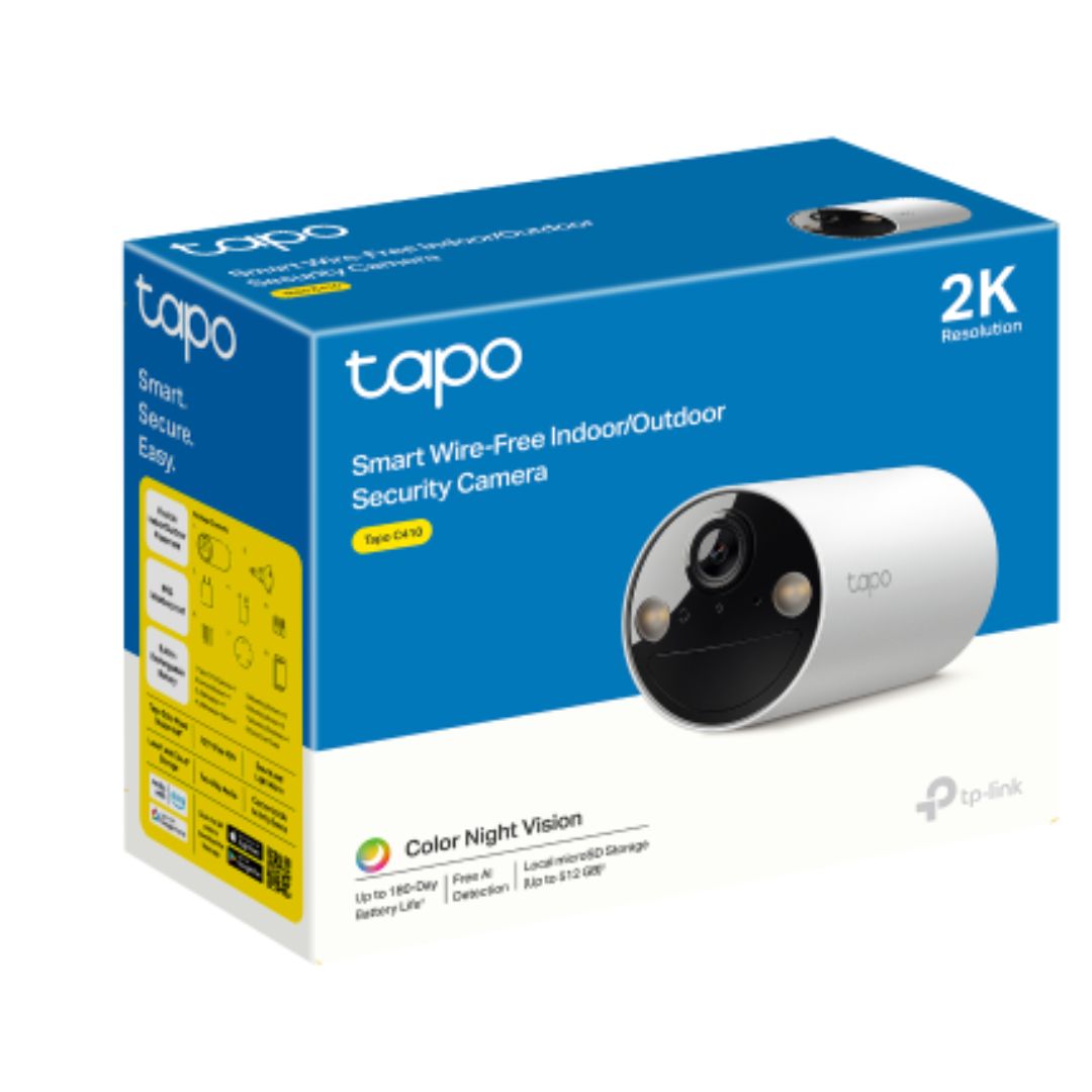 TP-Link TC82 Battery-Powered Outdoor Security Camera, Color Night Vision, Smart Person Detection, Intelligent Phone Notifications - Image 1