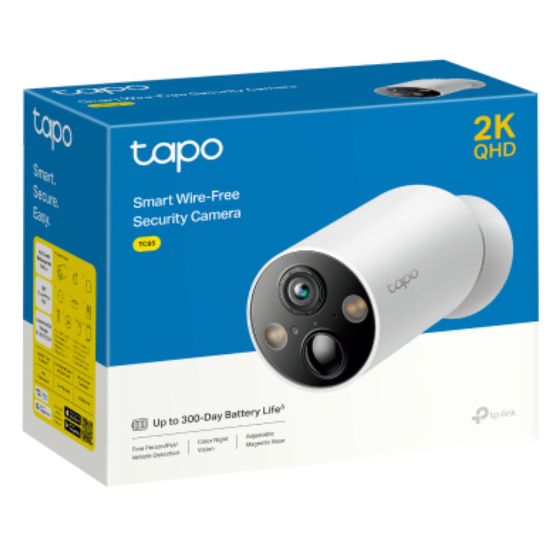 TP-Link TC85 V1.2  Smart Wire-Free Security Camera, 2K QHD (2560x1440), 2.4GHz,  Colour Night Vision, Sound & Light Alarm, Remote Control, 2-Way Audio - Image 5
