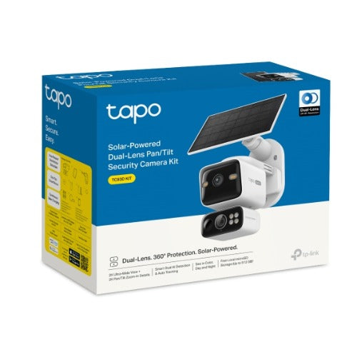 TP-Link TC93D KIT Solar-Powered Dual-Lens Pan/Tilt Security Camera Kit - Image 5