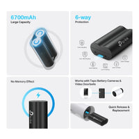 TP-Link Tapo A100 Battery Pack 6700mAh Compatible With Tapo Cameras & Video Doorbells (C420/C400/D230) - Image 2