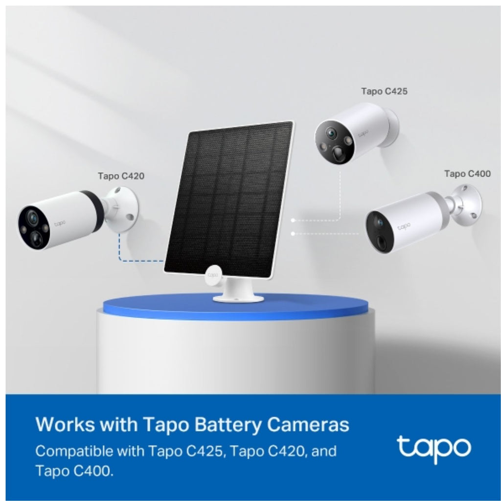 TP-Link Tapo A200 Tapo Solar Panel, Up to 4.5W Charging Power, 4M Charging Cable, 360° Adjustable Mounting Bracket - Image 4
