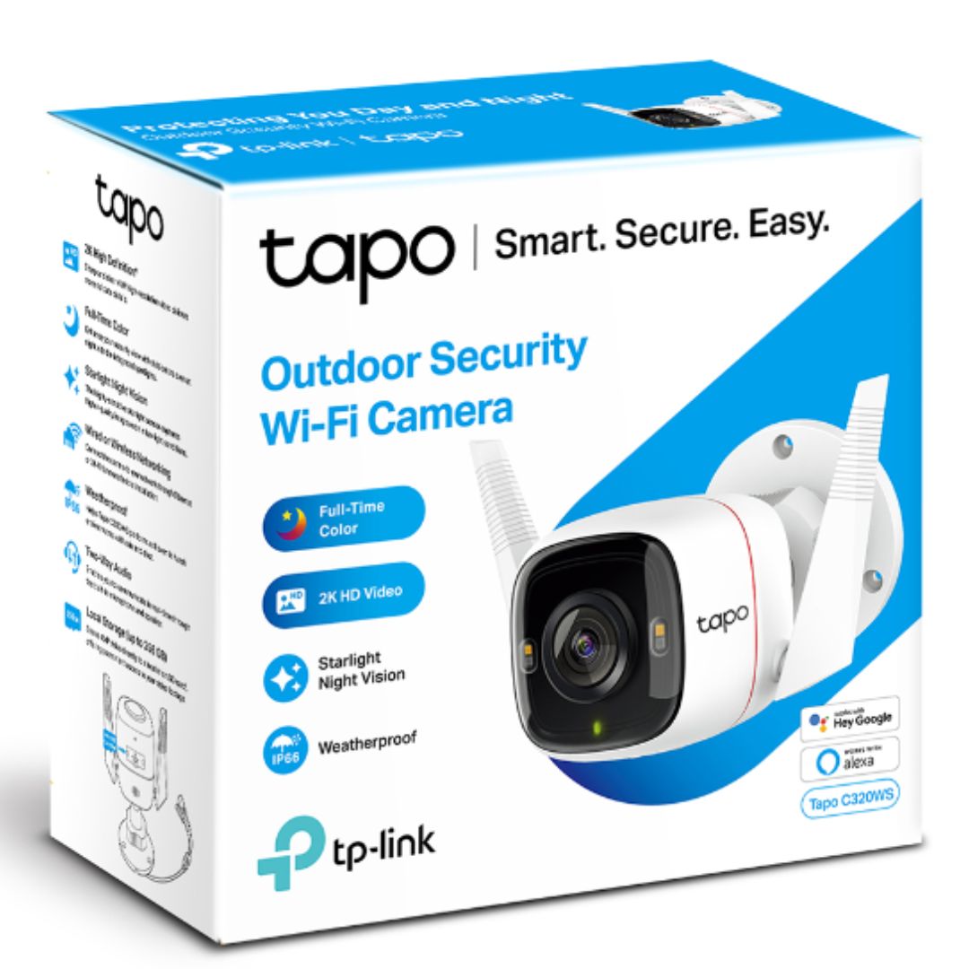 TP-Link Tapo C320WS Outdoor Security Wi-Fi Camera, H.264, 2-Way Audio, Night Vision, Motion Detect, Voice Control, Weatherproof, Sound - Image 5
