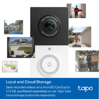 TP-Link TD21 Tapo Video Doorbell Camera, Ringtones, 230 days battery life, Head to Toe View (16:9), 160° Diagonal Field of View, Smart Detection and N - Image 3