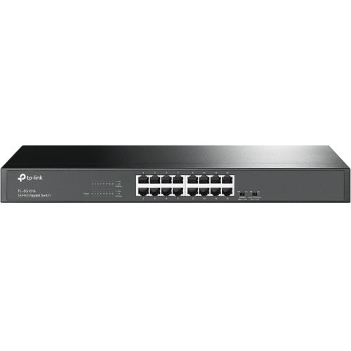 TP-Link TL-SG1016 16-Port Gigabit Rackmount Unmanaged Switch Energy-efficient Supports MAC 19-inch Rack-mountable Steel Case 32Gbps Switching Capacity - Image 1