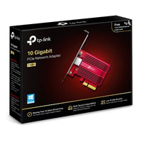 TP-Link TX401 10G 10 Gigabit PCI Express Network Adapter Low-Profile & Full-Height Brackets 1× PCI Express 3.0 x4, 1× RJ45 Gigabit/Megabit Port (NIC) - Image 1