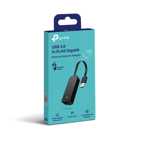 TP-Link UE306 USB 3.0 to Gigabit Ethernet Network Adapter, Foldable and Portable, Suitable for Ultrabook, Nintendo Switch, Linux, Windows 10/8.1 - Image 1