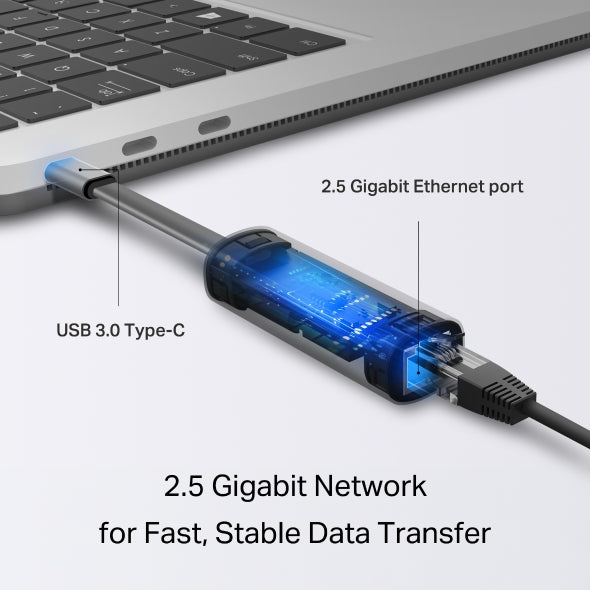 TP-Link UE310C USB Type-C to 2.5 Gigabit Ethernet Network Adapter - Image 4