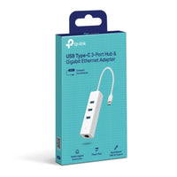 TP-Link UE330C USB 3.0 Type-C to Gigabit Ethernet Network Adapter with 3-Port USB 3.0 Type-A Hub - Image 5