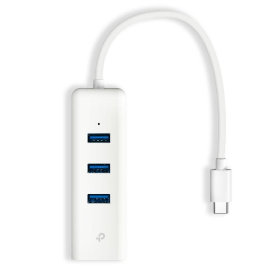 TP-Link UE330C USB 3.0 Type-C to Gigabit Ethernet Network Adapter with 3-Port USB 3.0 Type-A Hub - Image 2